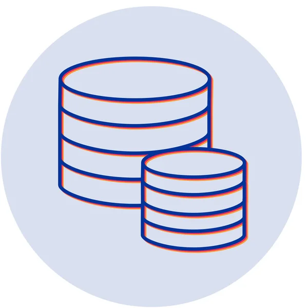 Database Icon Vector Illustration — Stock Vector