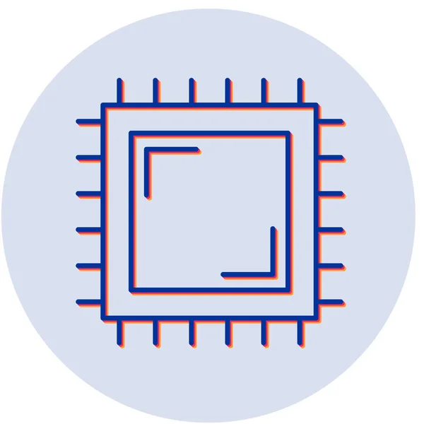 矢量Lcd芯片图标 — 图库矢量图片