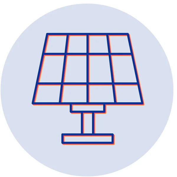 Vektor Symbol Für Solarzellen — Stockvektor