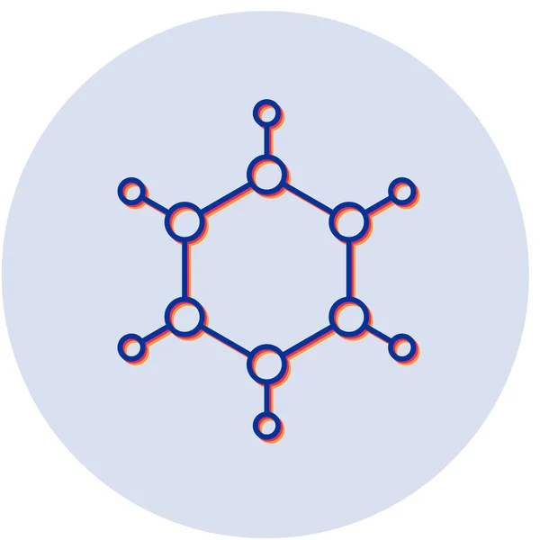 Molekül Vektor Symbol Modernes Einfaches Design — Stockvektor