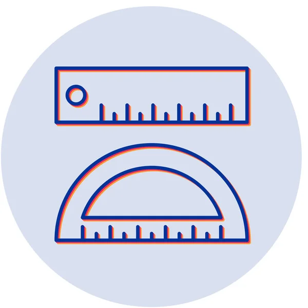 Herrscher Web Symbol Einfache Illustration — Stockvektor