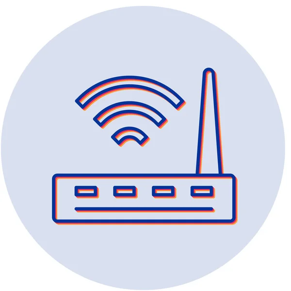 Wifiルーターアイコンベクトルイラスト — ストックベクタ