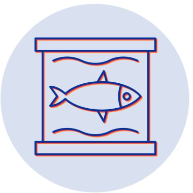 Balık. Web simgesi basit illüstrasyon