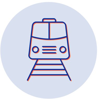 tren simgesi vektör illüstrasyonu