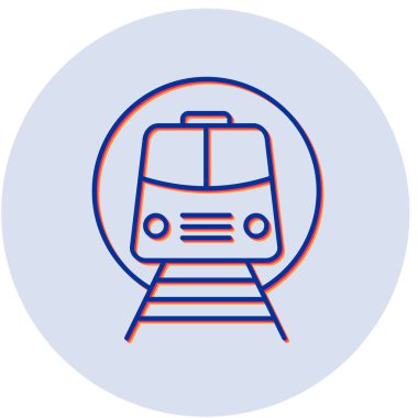 tren simgesi vektör illüstrasyonu