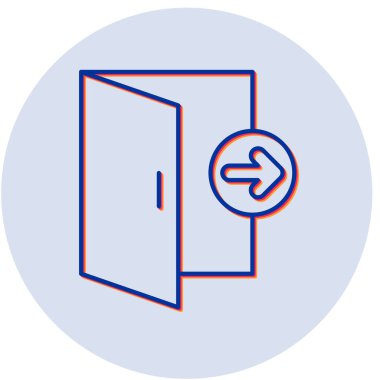 Kapı. Web simgesi basit tasarım