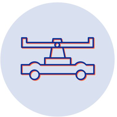 Draisine web simgesi basit tasarım illüstrasyonu