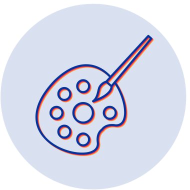 Palet. Web simgesi basit tasarım