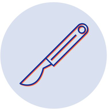 bıçak simgesi vektör illüstrasyonu