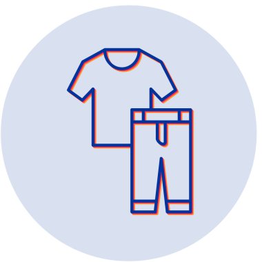 Tişört ikonu. vektör illüstrasyonu