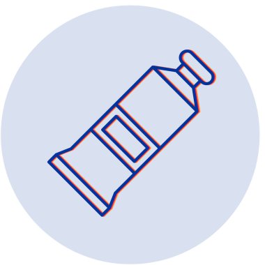 Yağlı boya web simgesi basit tasarım illüstrasyonu