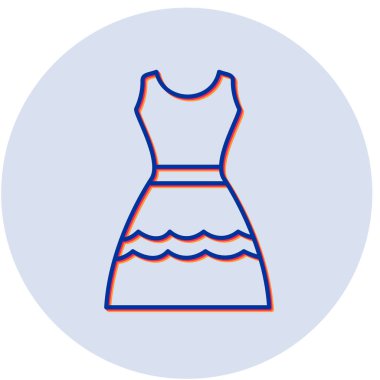 elbise simgesi vektör illüstrasyonu