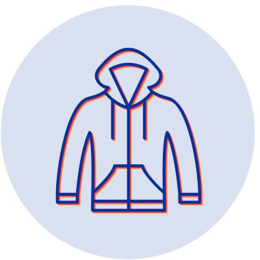 Beyaz arkaplanda izole edilmiş ceket vektör simgesi, adamım