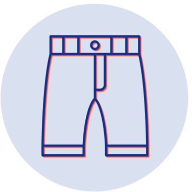 Şort. Web simgesi basit illüstrasyon