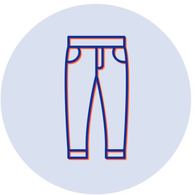 pantolon simgesi vektör illüstrasyonu