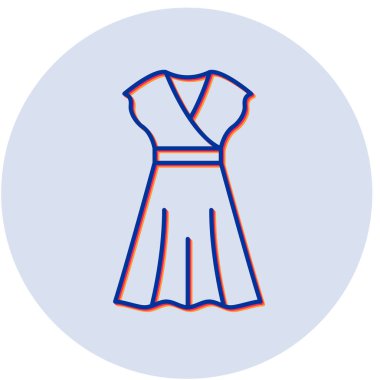 elbise simgesi vektör illüstrasyonu