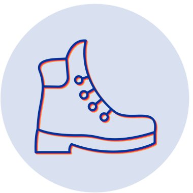 Spor ayakkabı. Web simgesi basit illüstrasyon