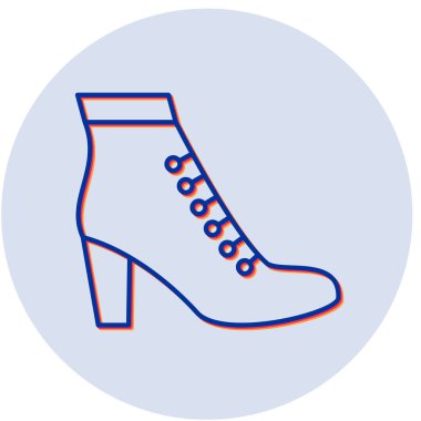 ayakkabı ikonu vektör illüstrasyonu