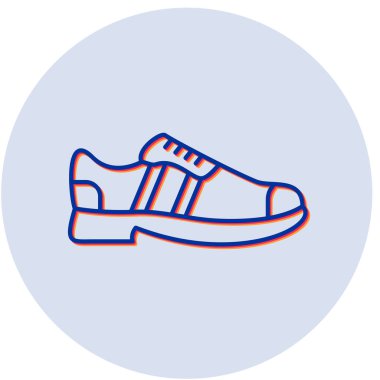 Spor ayakkabı düz vektör simgesi