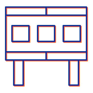 Skor tablosu web simgesi basit tasarım illüstrasyonu