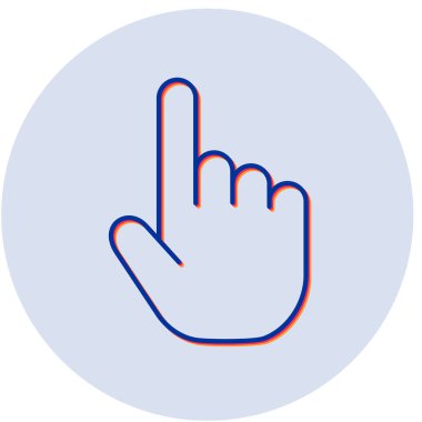 el imleci simgesi, vektör çizim