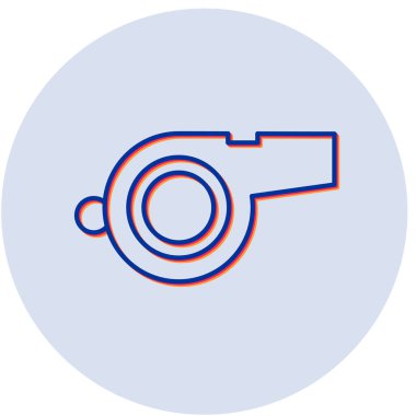 Islık. Web simgesi basit illüstrasyon