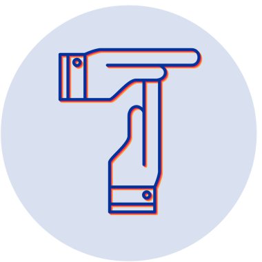 Modern otomatik simgenin vektör illüstrasyonu
