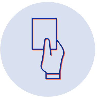 Kart simgesini tutan el