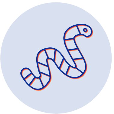 Yılan. Web simgesi basit illüstrasyon