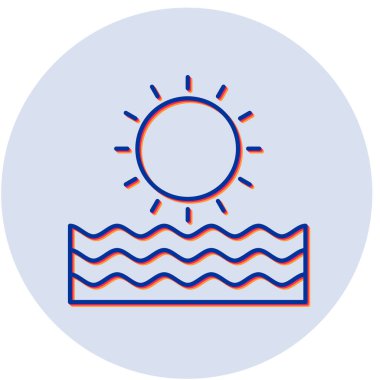 Güneş Simgesi Vektör illüstrasyonu