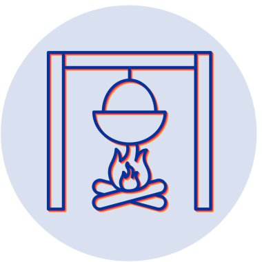 pot simgesi, basit tasarım vektör çizimi