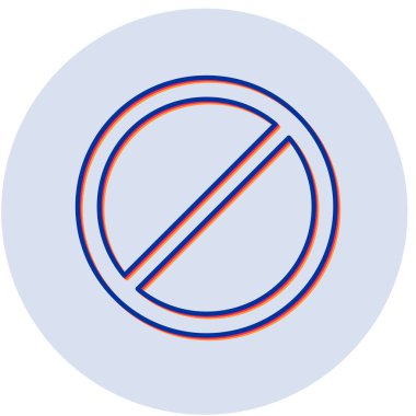 yol işareti simgesi, basit tasarım vektör çizimi