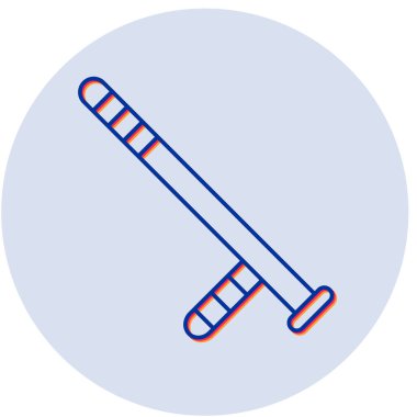baton web simgesi basit tasarım illüstrasyonu