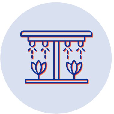 Sulama web simgesi basit tasarım illüstrasyonu