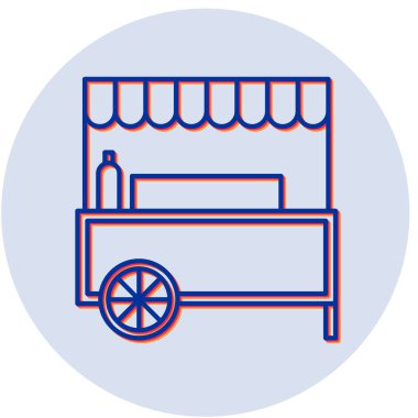 Dükkan. Web simgesi basit illüstrasyon