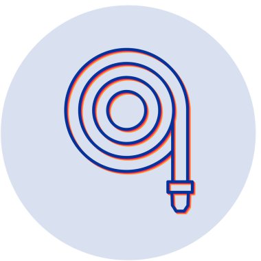 Su hortumu web simgesi basit tasarım illüstrasyonu