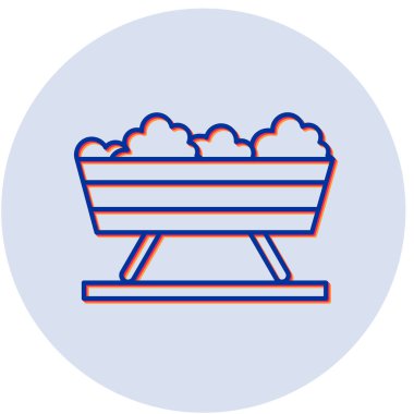 Trough modern simgesinin vektör illüstrasyonu 