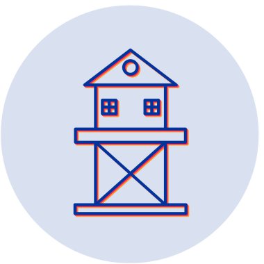 Modern ev simgesinin vektör illüstrasyonu