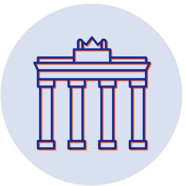 Modern yapı simgesinin vektör illüstrasyonu