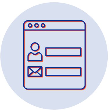 Kişi Biçimi simgesi, vektör illüstrasyonu