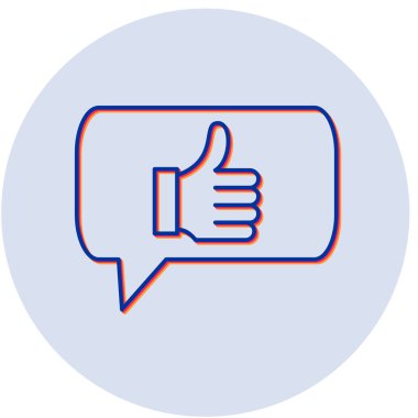 Geri besleme simgesi, vektör illüstrasyonu 