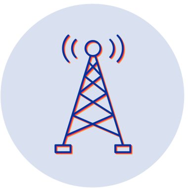 Yayın simgesi, vektör illüstrasyonu 