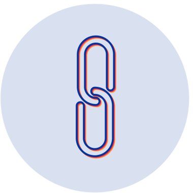 bağlantı simgesi, vektör illüstrasyonu 