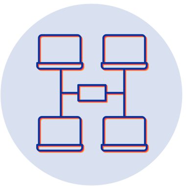 Ağ simgesi, vektör illüstrasyonu 