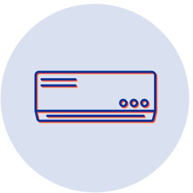 Klima simgesi, vektör illüstrasyonu 