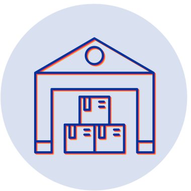 Envanter simgesi, vektör illüstrasyonu 