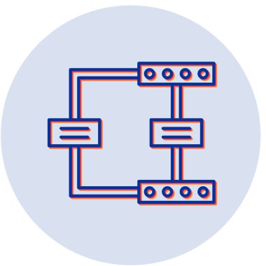 şebeke. Web simgesi basit illüstrasyon
