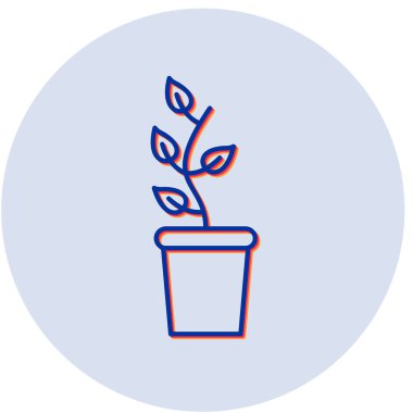 bitki simgesi vektör illüstrasyonu