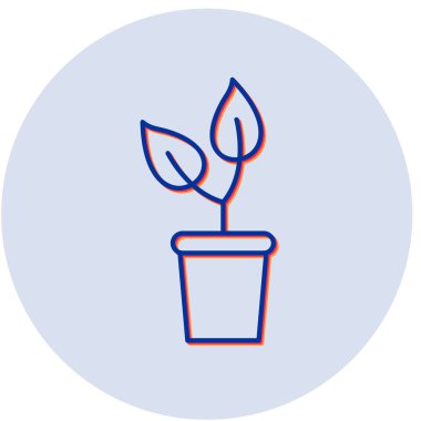 bitki simgesi vektör illüstrasyonu