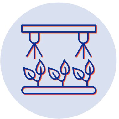 Bitkilerin sulanması web simgesi basit tasarım illüstrasyonu